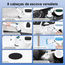 Escova de Limpeza Elétrica Multifuncional 8 em 1